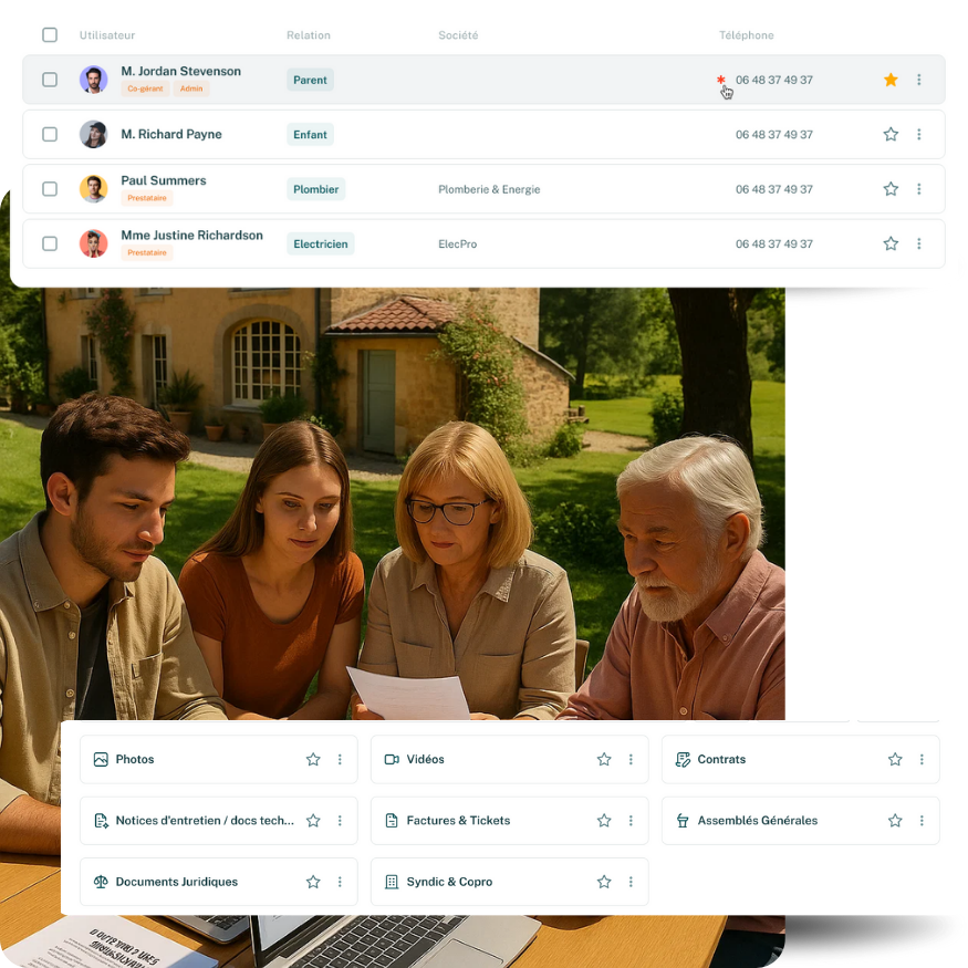 documents maison de famille