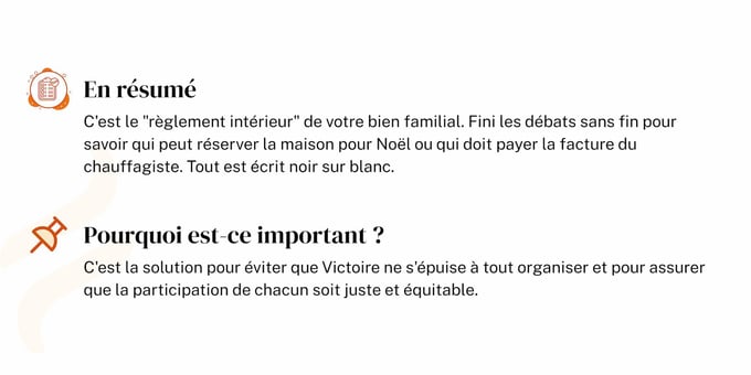 Règlement intérieur bien familial