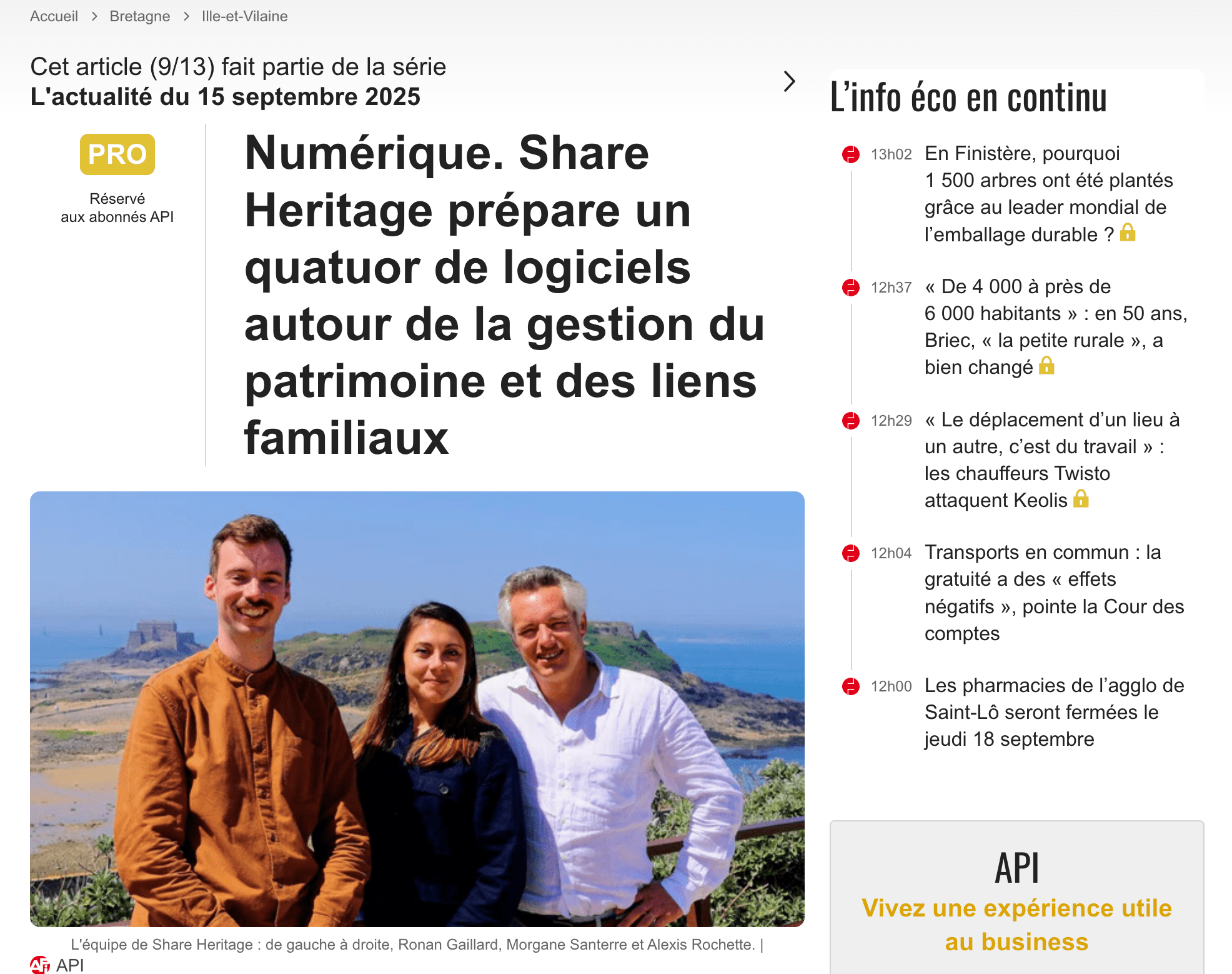 Presse Ouest France Share Heritage 