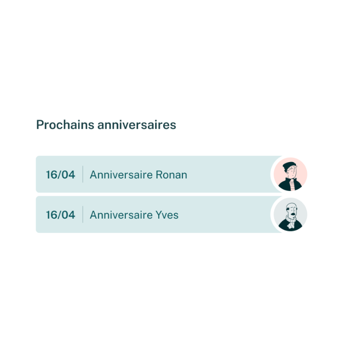 rappel dates anniversaires famille