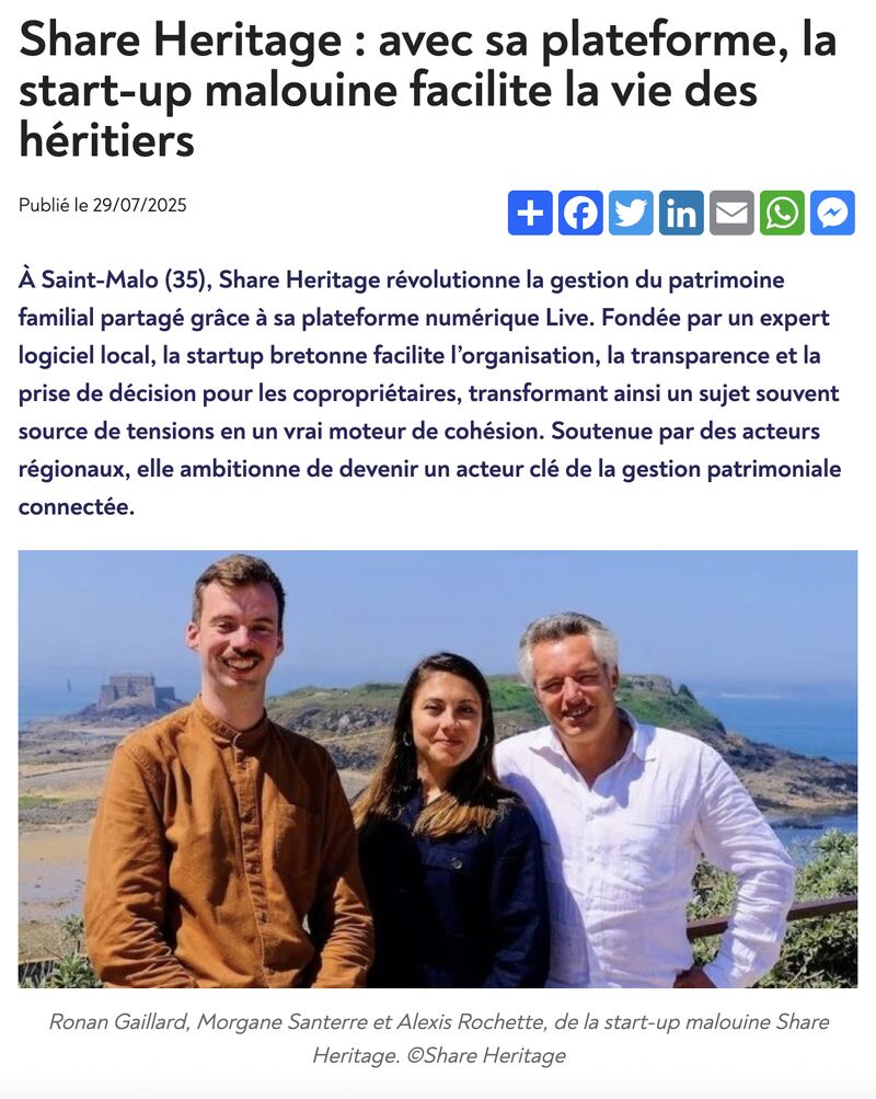 Presse 7 jours Share Heritage 