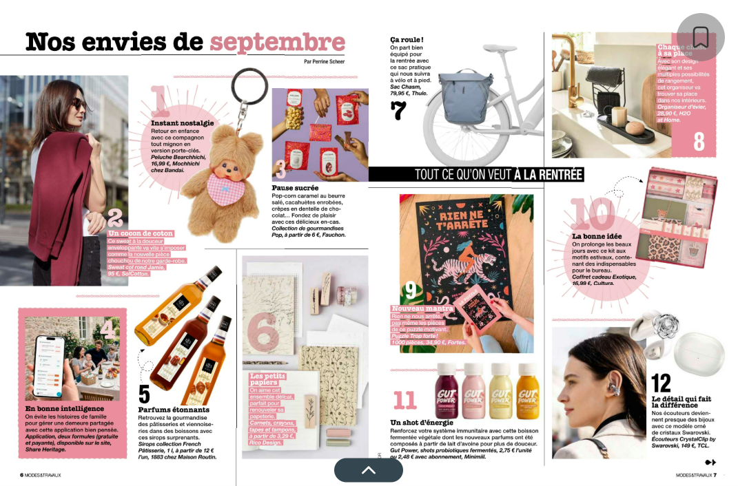 Parution Modes & Travaux - Septembre